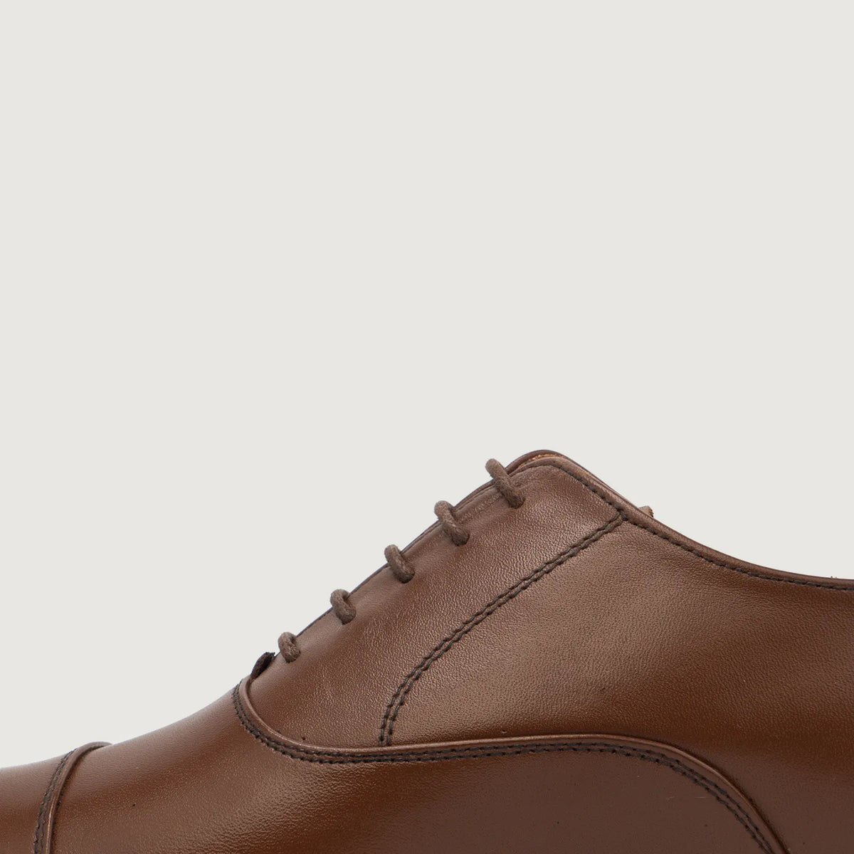 Professor Oxford Brown Leather Shoes - men's shoes in brown genuine leather, view 5