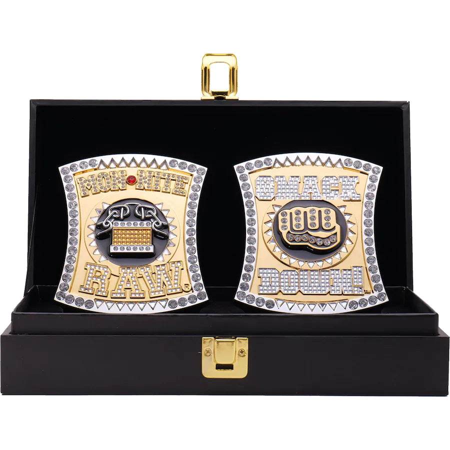 RAW and SmackDown Spinner WWE Side Plate Box Set Inspired Belt - photo 1 of 4 | Brex International