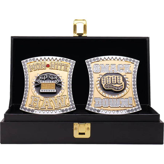 RAW and SmackDown Spinner WWE Side Plate Box Set Inspired Belt - photo 1 of 4 | Brex International