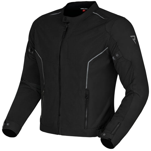 Rebelhorn Wave Textile Jacket - Black - Rebelhorn motorcycle jacket, view 1