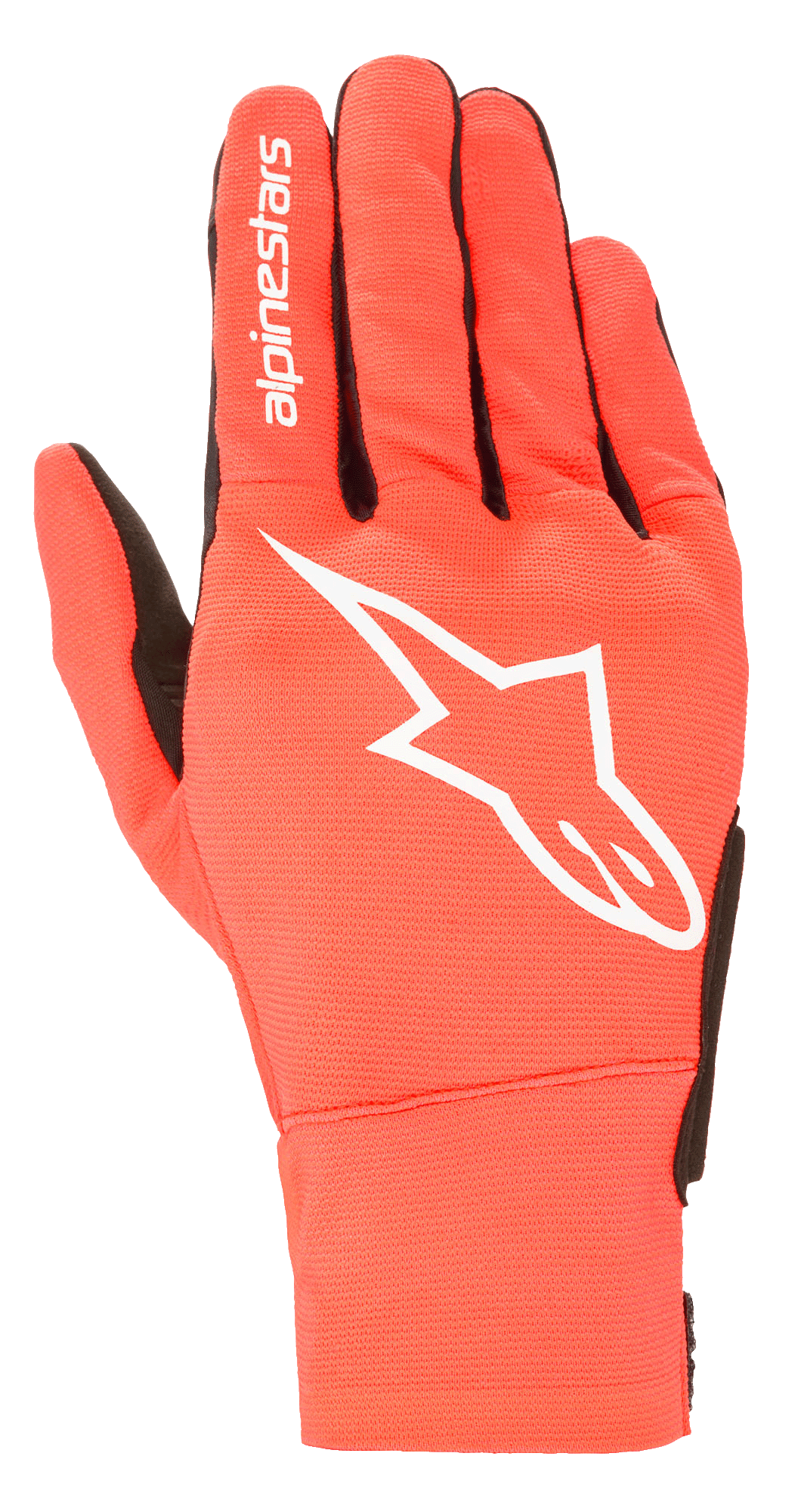 Reef Gloves - Red Fluorescent/White/Black - Alpinestars motorcycle gloves, view 1