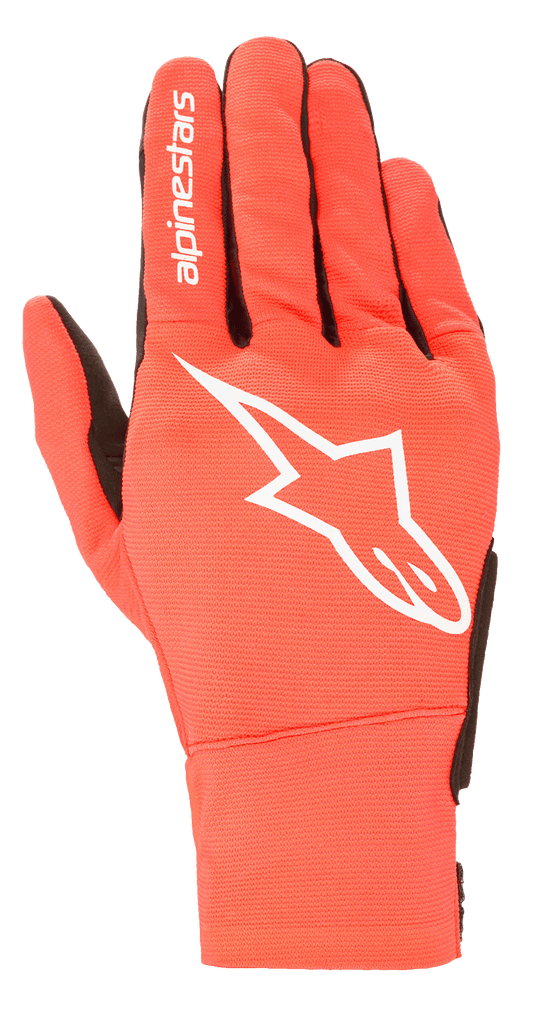 Reef Gloves - Red Fluorescent/White/Black - Alpinestars motorcycle gloves, view 1