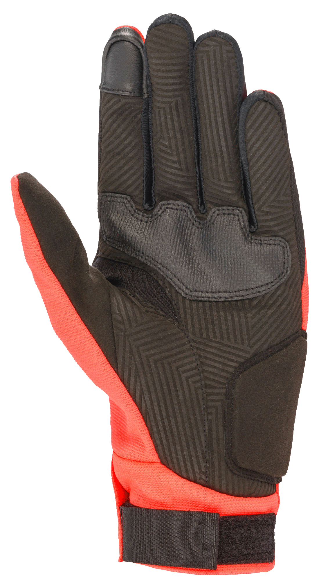 Reef Gloves - Red Fluorescent/White/Black - Alpinestars motorcycle gloves, view 2