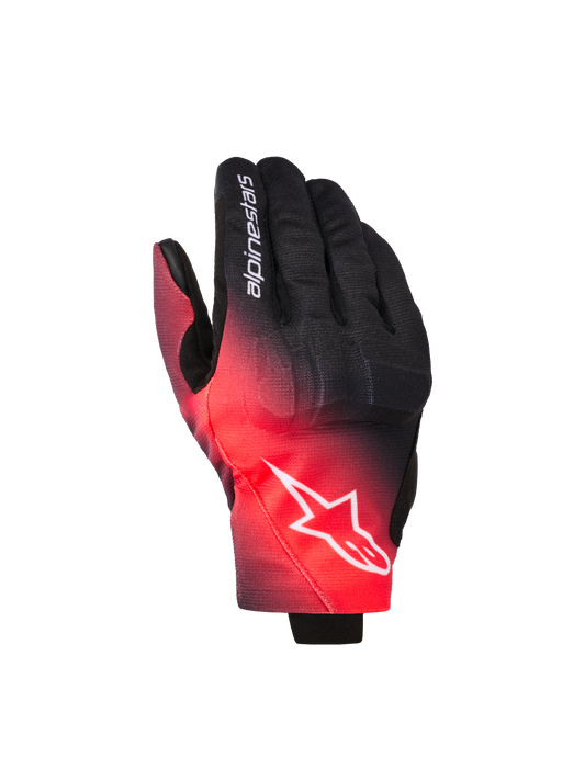 Reef V2 Gloves - Black/Red Fluo/White - Alpinestars motorcycle gloves, view 1