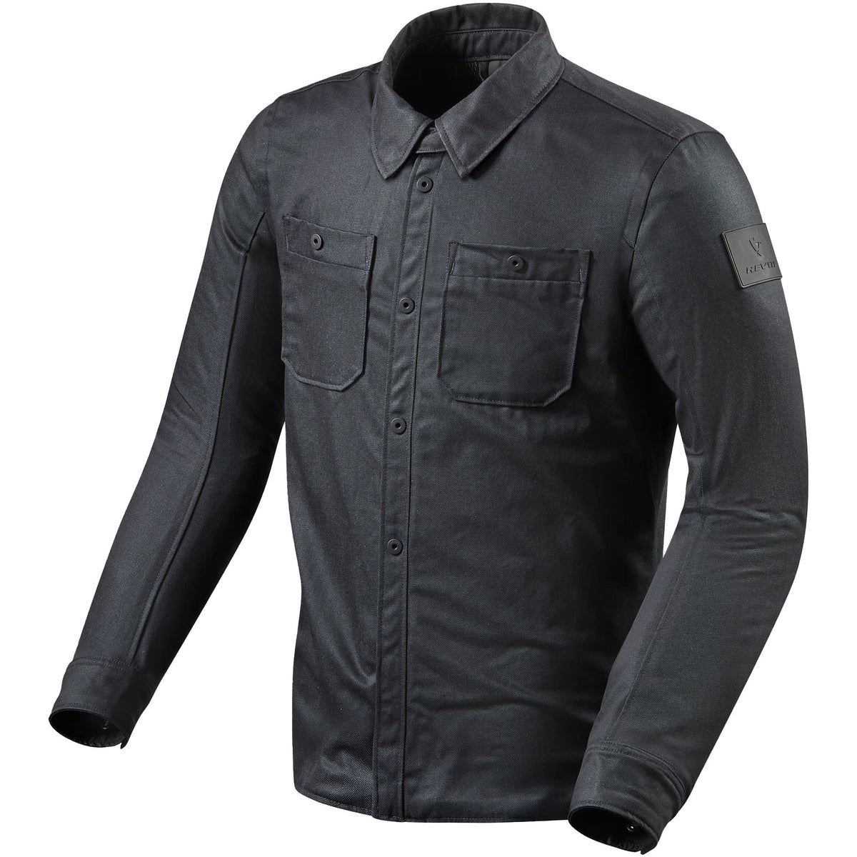 Rev'it Tracer 2 Overshirt - Dark Blue - Rev'it motorcycle riding shirt, view 1