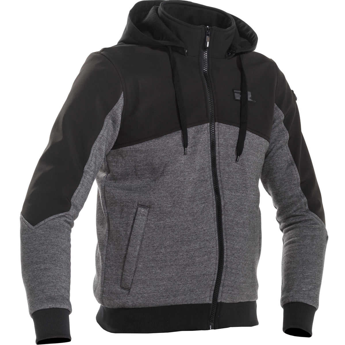 Richa Titan Core Hoodie - Black / Grey - Richa motorcycle hoodie, view 1
