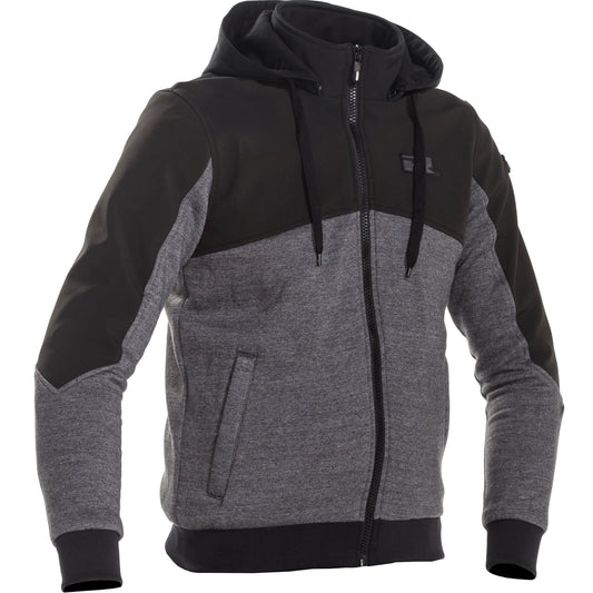 Richa Titan Core Hoodie - Black / Grey - Richa motorcycle hoodie, view 1