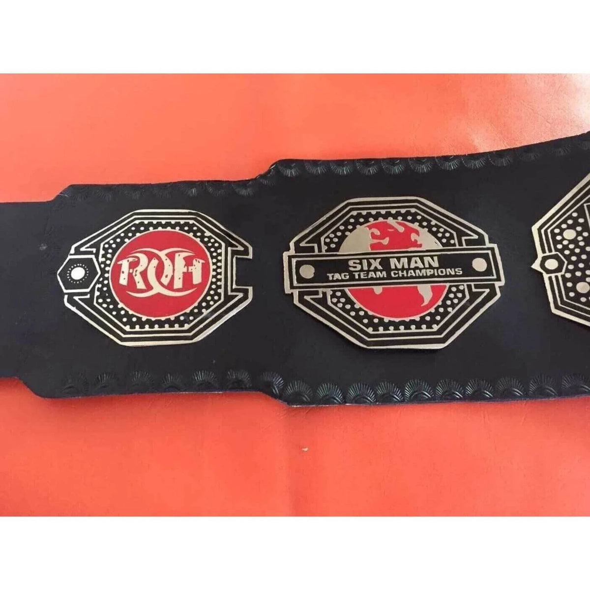ROH Six Man Tag Team Championship Inspired Collectible Title Belt - photo 4 of 5 | Brex International