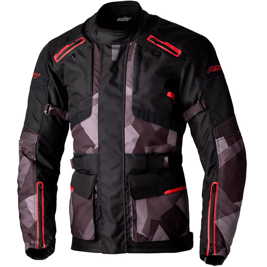 RST Endurance CE Textile Jacket - Black / Camo / Red - RST motorcycle jacket, view 1