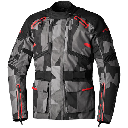 RST Endurance CE Textile Jacket - Camo / Red - RST motorcycle jacket, view 1