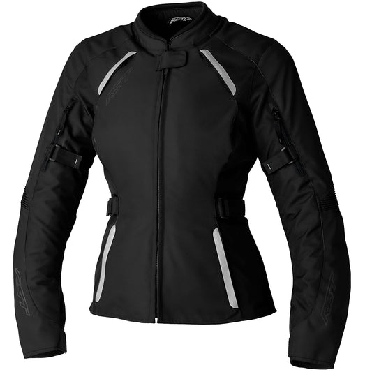 RST Ladies Ava CE Textile Jacket - Black / Black - RST motorcycle jacket, view 1