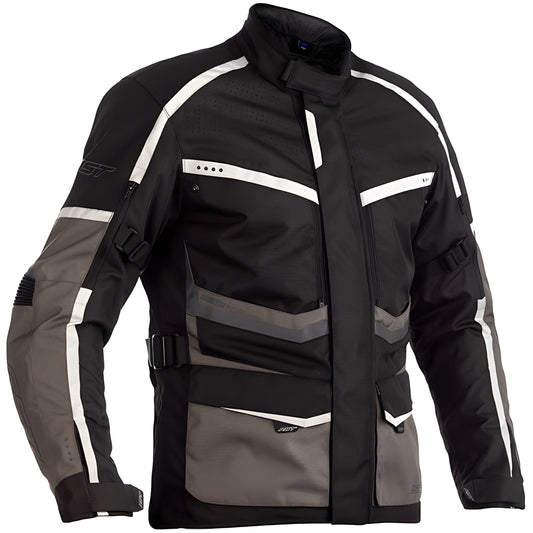 RST Maverick CE Textile Jacket - Black / Grey / Silver - RST motorcycle jacket, view 1