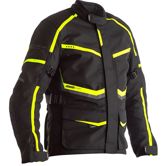 RST Maverick CE Textile Jacket - Black / Neon - RST motorcycle jacket, view 1