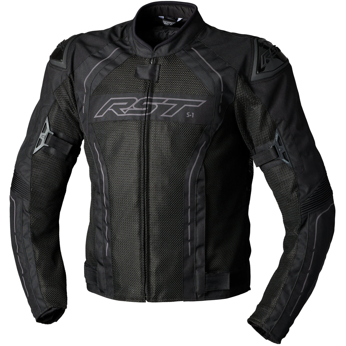 RST S1 CE Mesh Textile Jacket - Black - RST motorcycle jacket, view 1