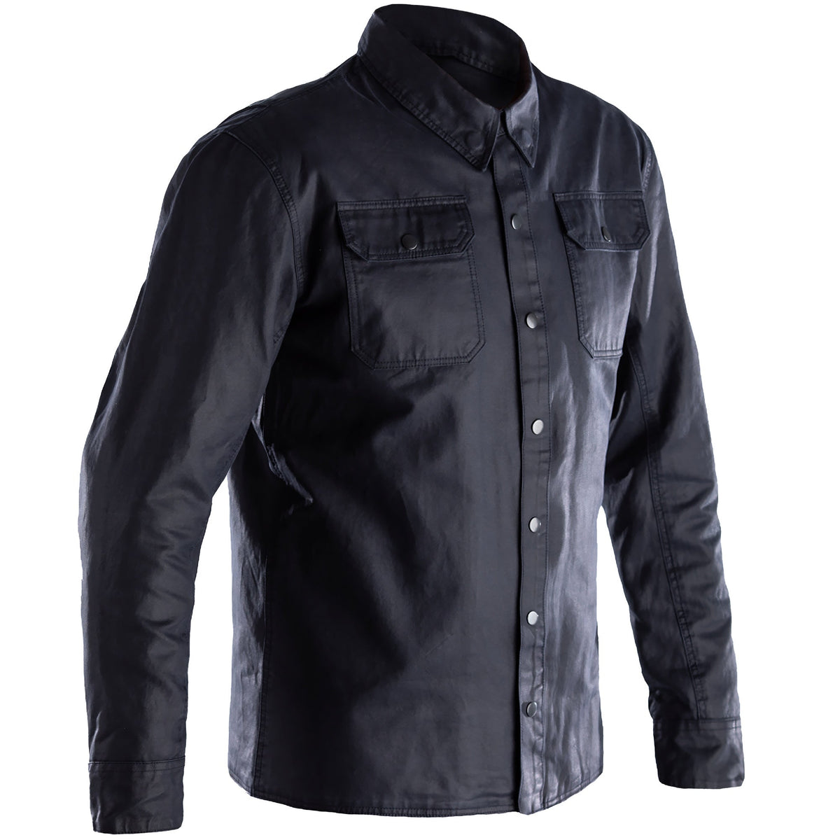 RST X Kevlar® District Wax CE Textile Shirt - Graphite - RST motorcycle riding shirt, view 1