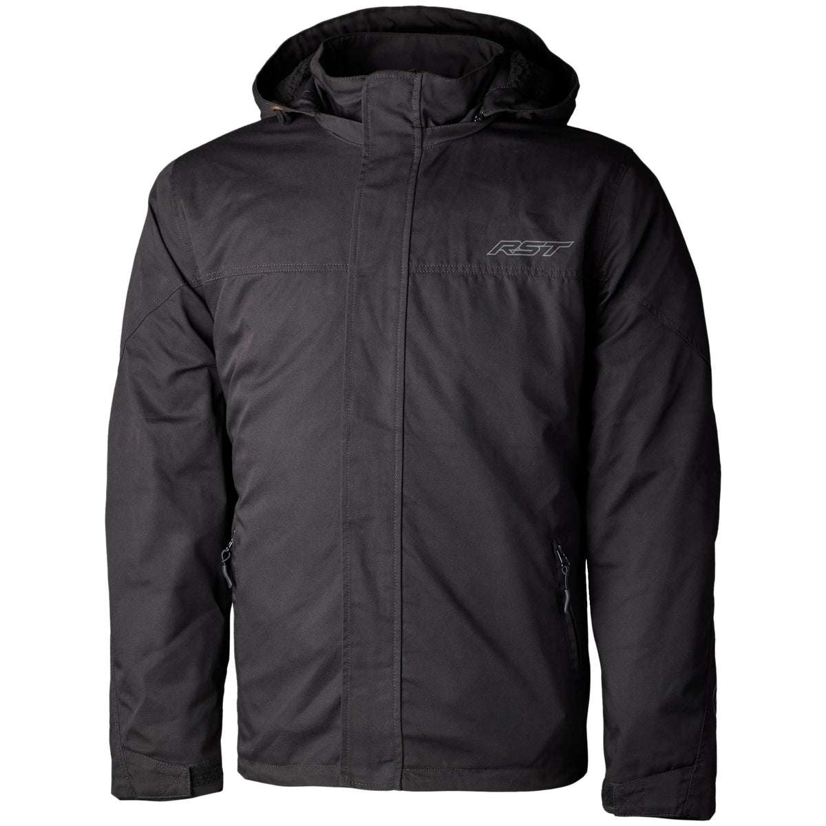 RST x Kevlar® Loadout Full Zip CE Textile Hood - Black - RST motorcycle jacket, view 1