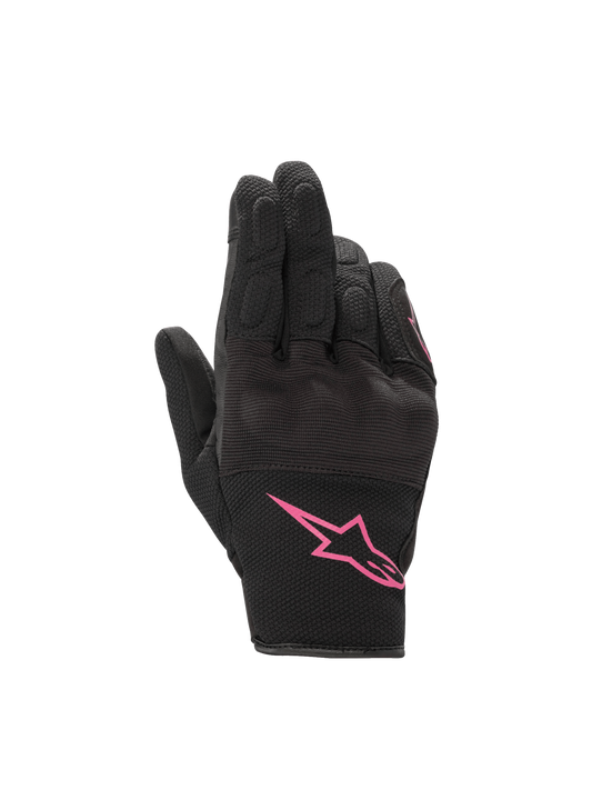 S-Max Women Gloves - Black/Fuchsia - Alpinestars motorcycle gloves, view 1