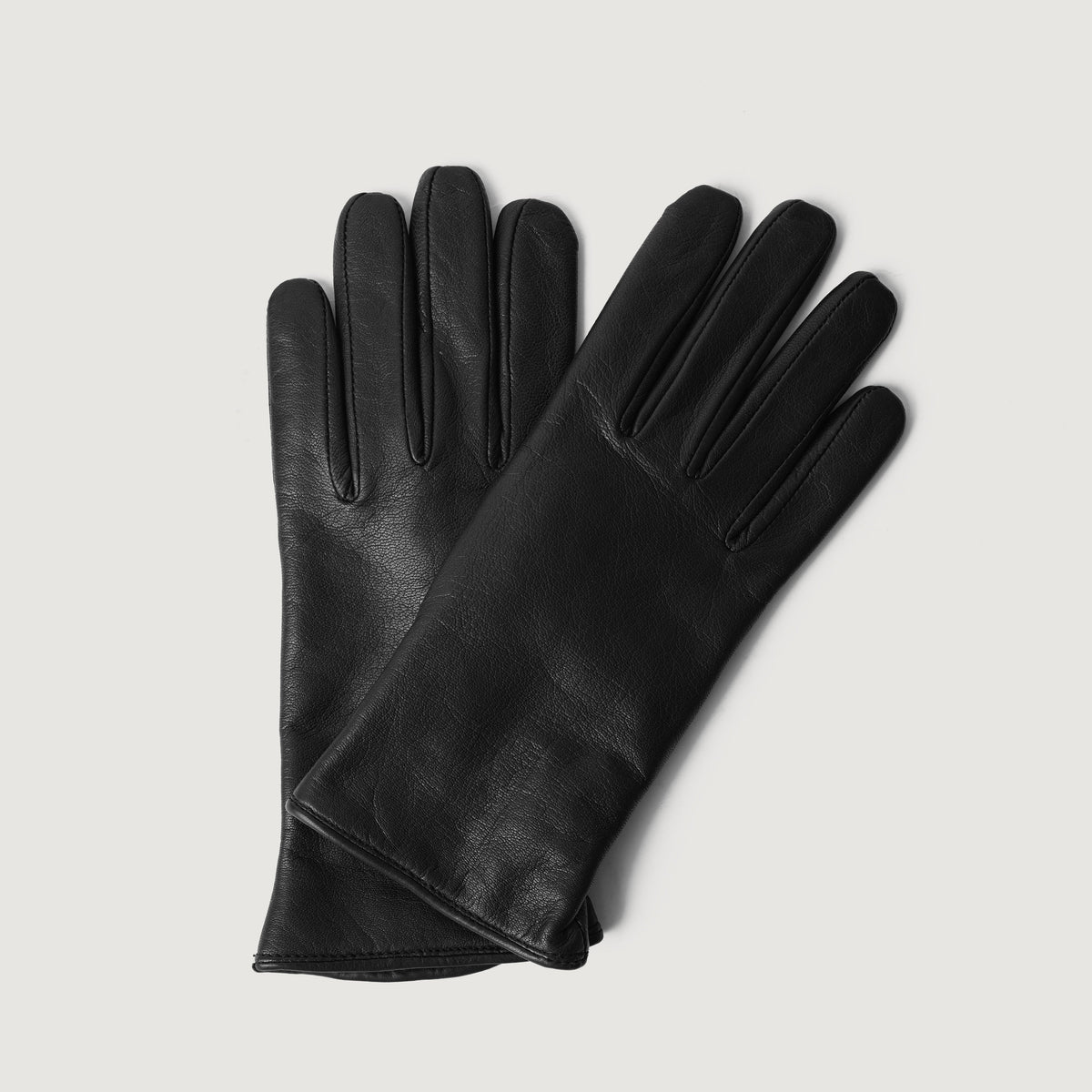 Brex Saltor Black Leather Dress Gloves - black women's dress leather gloves, view 1