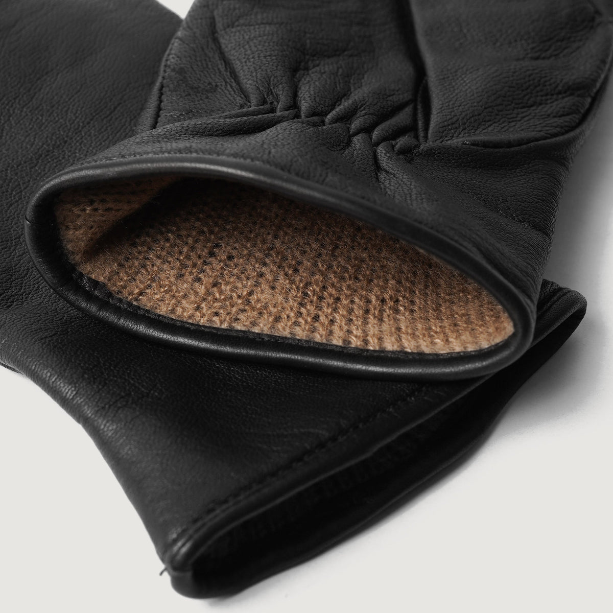 Brex Saltor Black Leather Dress Gloves - black women's dress leather gloves, view 3