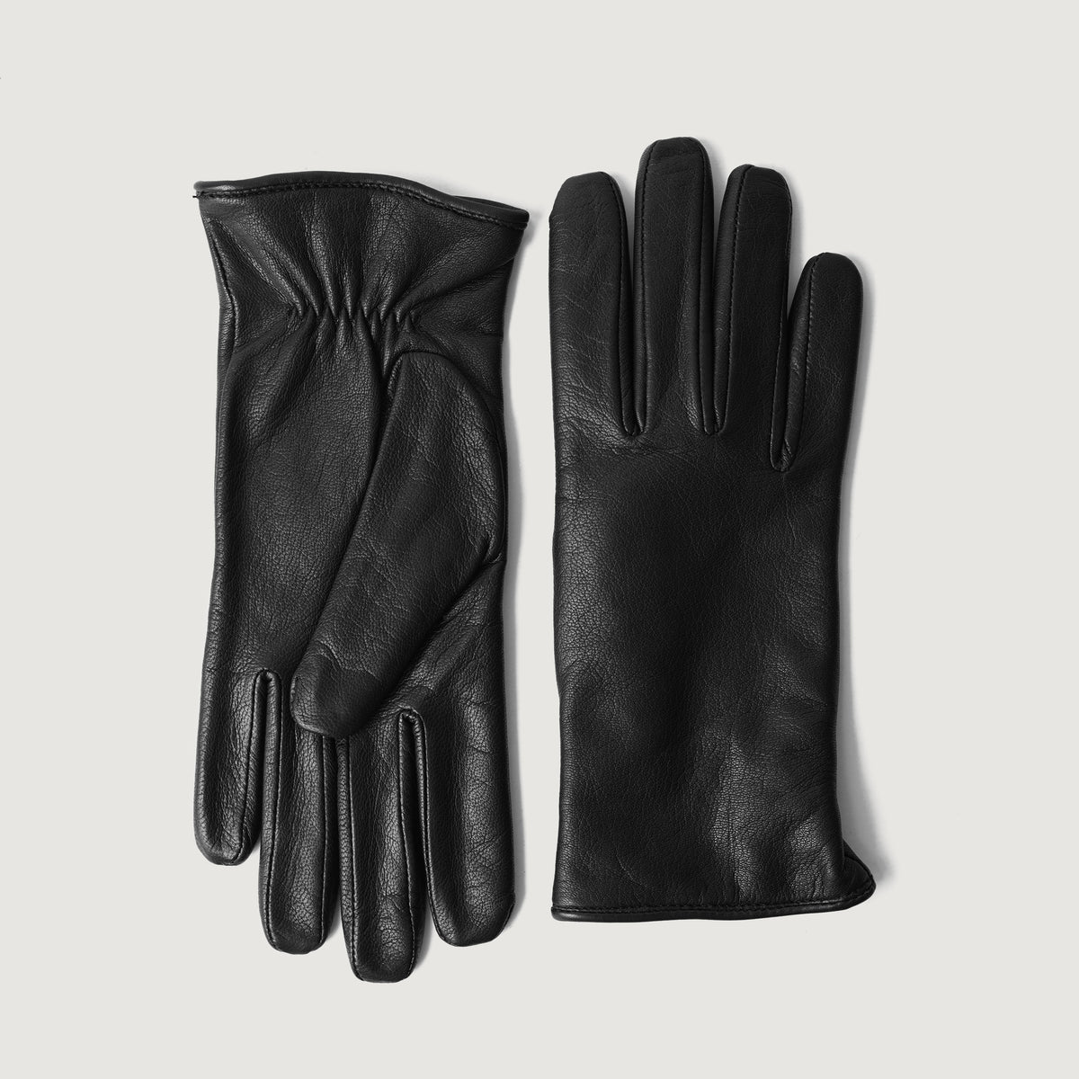 Brex Saltor Black Leather Dress Gloves - black women's dress leather gloves, view 7