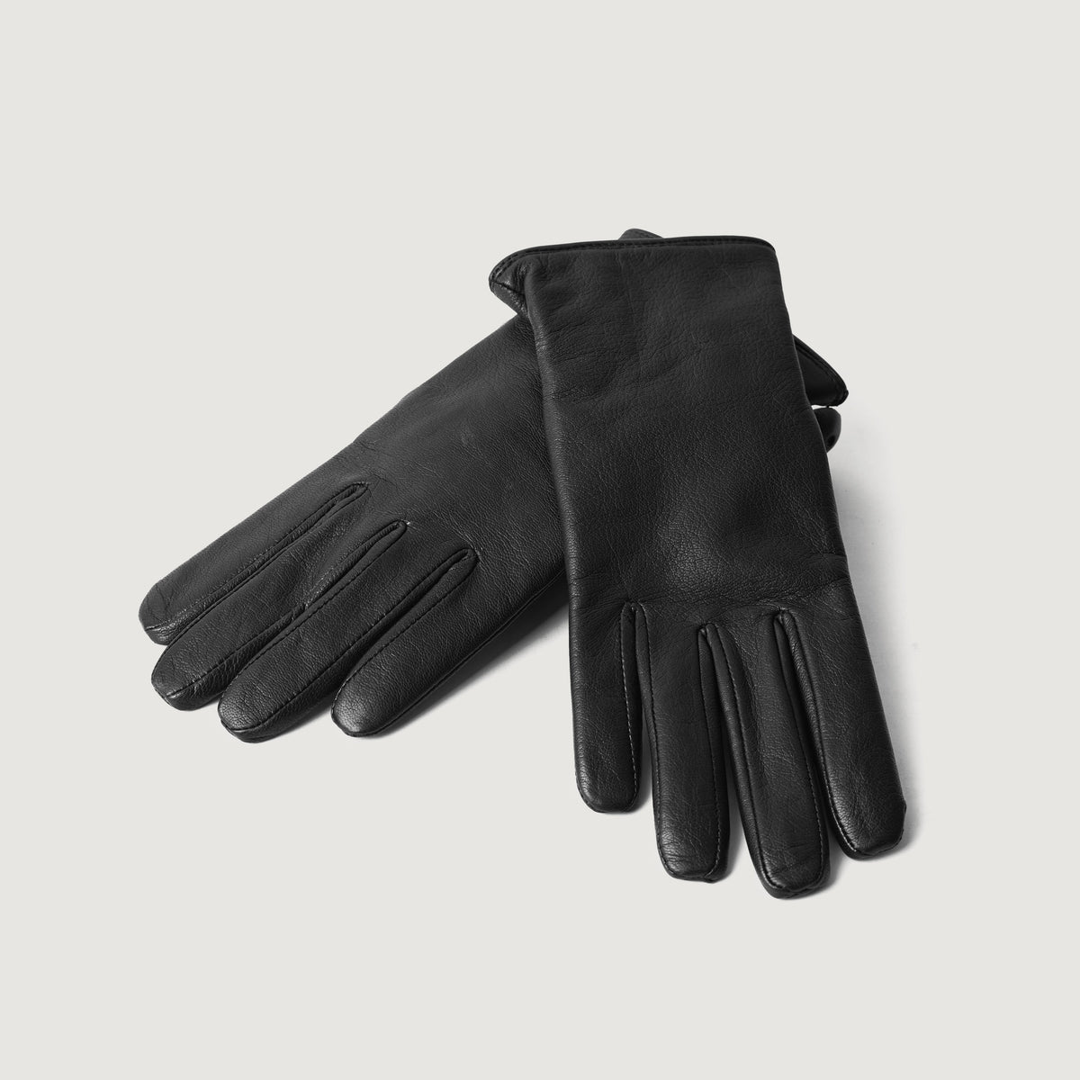 Brex Saltor Black Leather Dress Gloves - black women's dress leather gloves, view 8