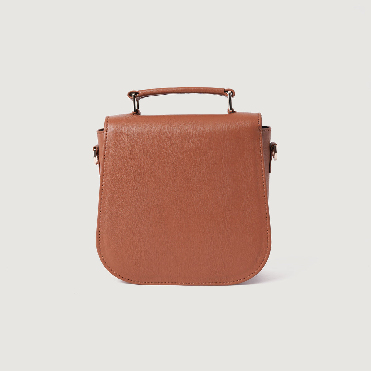 Brex Sandra Brown Leather Saddle Bag - brown leather saddle bag, view 6