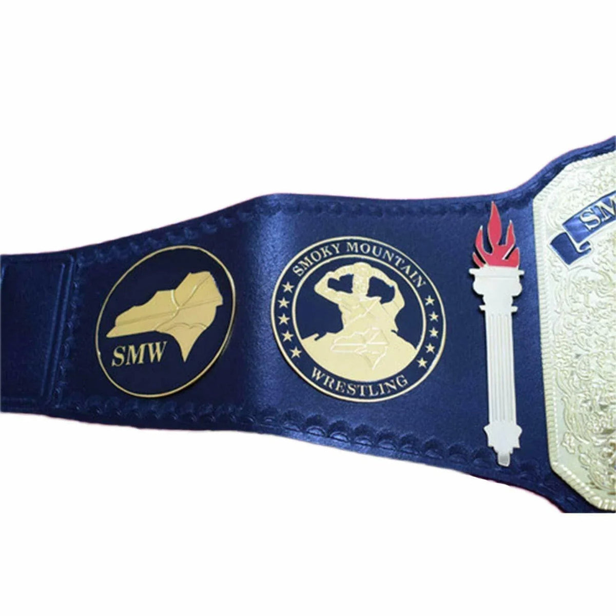 SMW Smoky Mountain Wrestling Championships Inspired Title Belt - photo 2 of 4 | Brex International