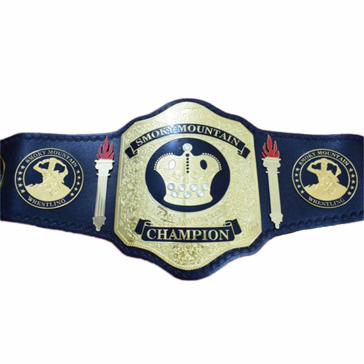 SMW Smoky Mountain Wrestling Championships Inspired Title Belt - photo 3 of 4 | Brex International