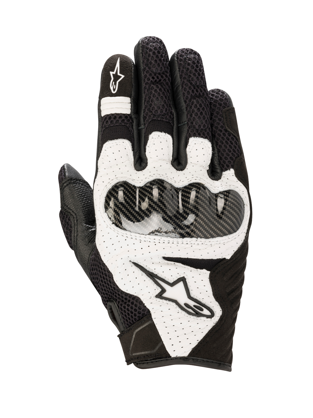 SMX-1 Air V2 Gloves - Black/White - Alpinestars motorcycle gloves, view 1