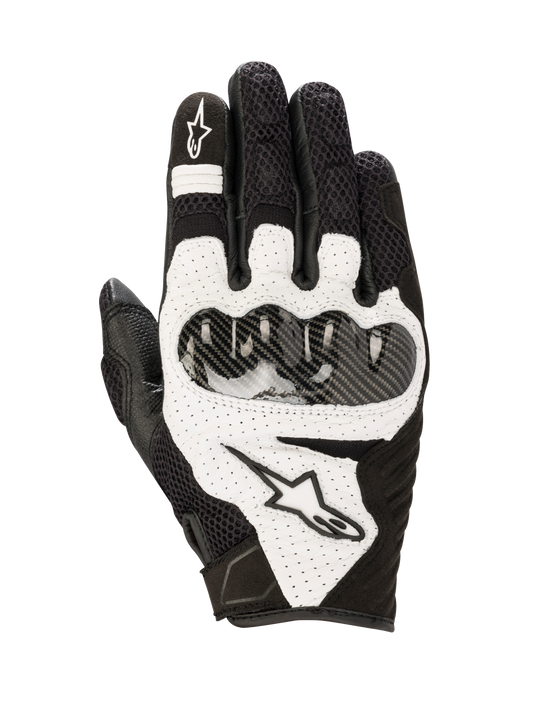 SMX-1 Air V2 Gloves - Black/White - Alpinestars motorcycle gloves, view 1