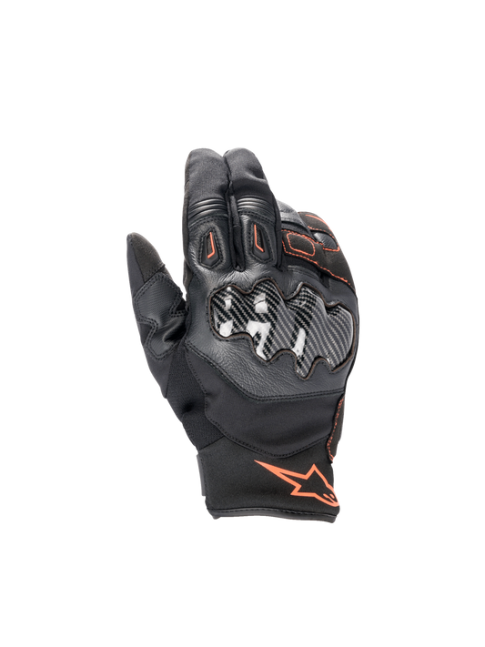 Smx-1 Drystar® Gloves - Black/Red Fluo - Alpinestars motorcycle gloves, view 1