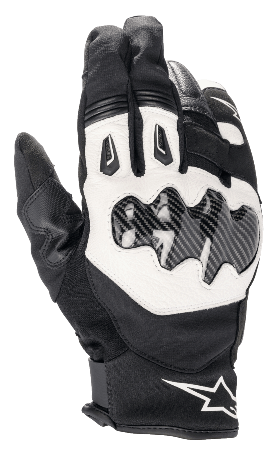 Smx-1 Drystar® Gloves - Black/White - Alpinestars motorcycle gloves, view 1