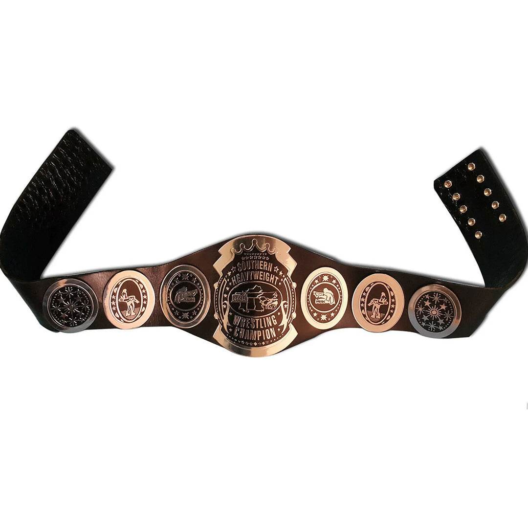 Southern Heavyweight Wrestling Title Inspired Collectible Belt - photo 2 of 5 | Brex International