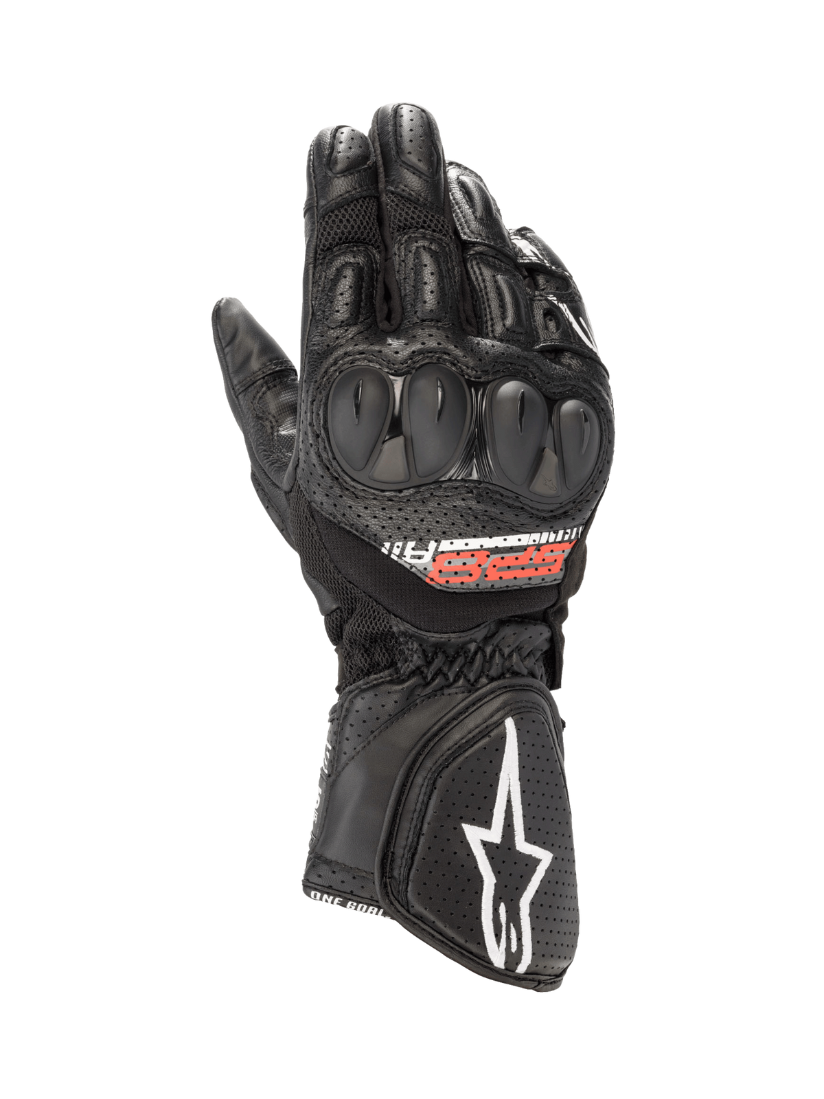SP-8 V3 Air Gloves - Black - Alpinestars motorcycle gloves, view 1
