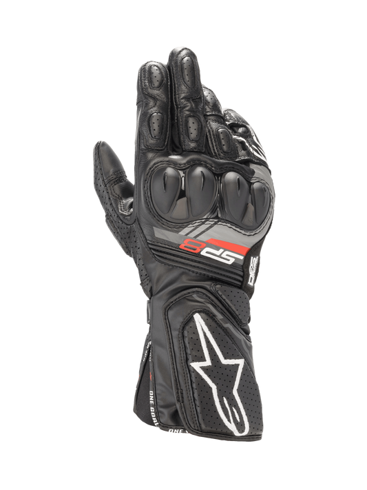 SP-8 V3 Gloves - Black - Alpinestars motorcycle gloves, view 1