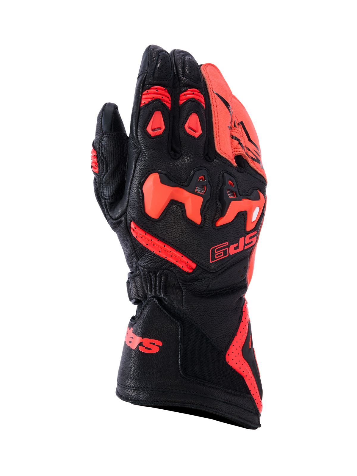 SP-9 Gloves - Black/Red - Alpinestars motorcycle gloves, view 1