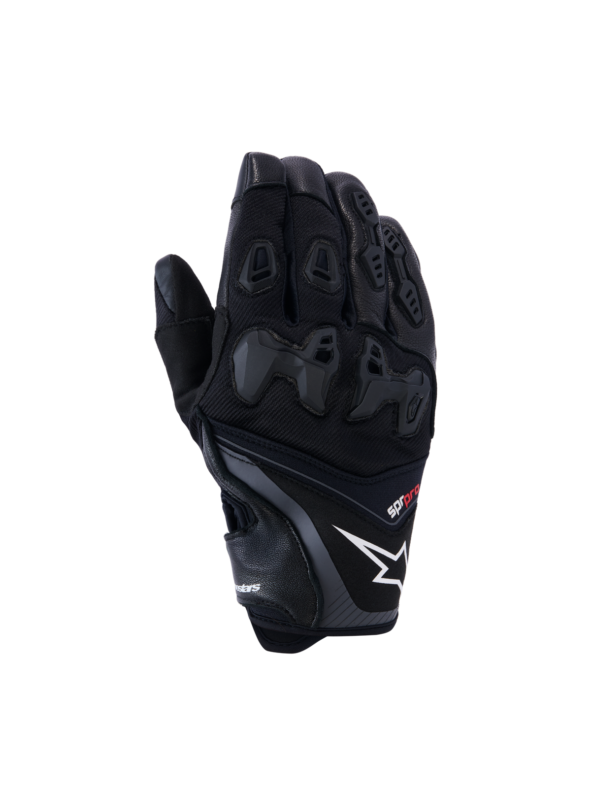 SP-R Pro Gloves - Black - Alpinestars motorcycle gloves, view 1