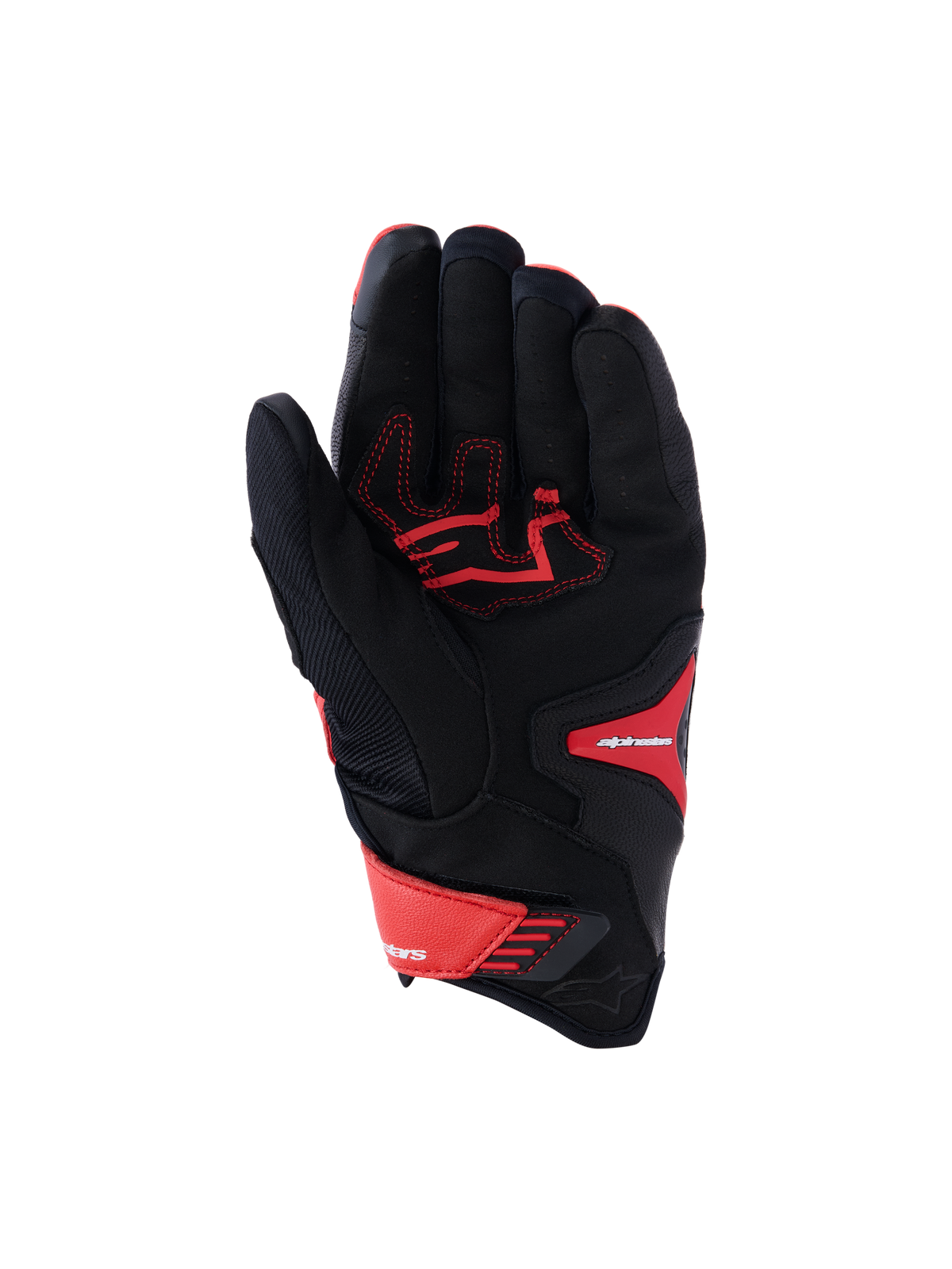 SP-R Pro Gloves - Bright Red/Red Fluo/Black - Alpinestars motorcycle gloves, view 2