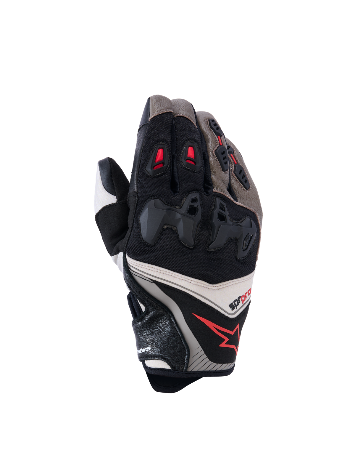 SP-R Pro Gloves - Walnut Mastic/Black - Alpinestars motorcycle gloves, view 1