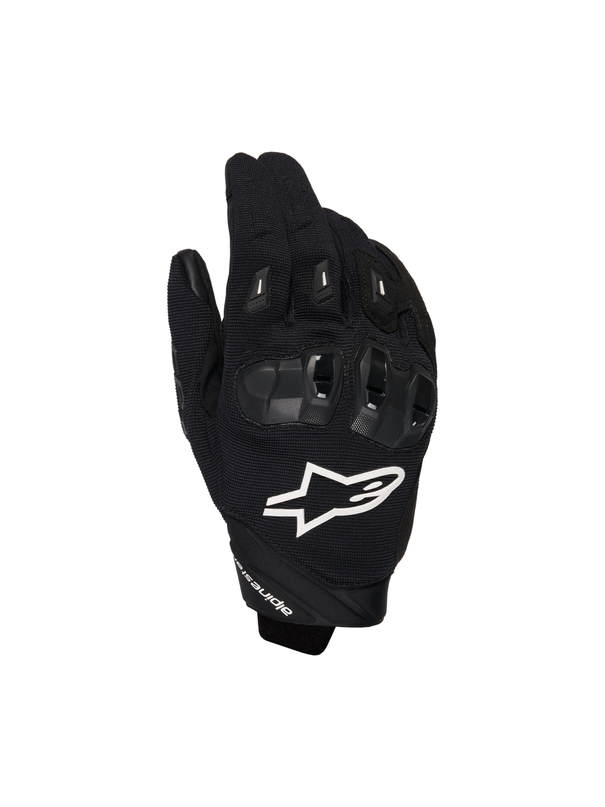 SP X 1 Gloves - Black/White - Alpinestars motorcycle gloves, view 1