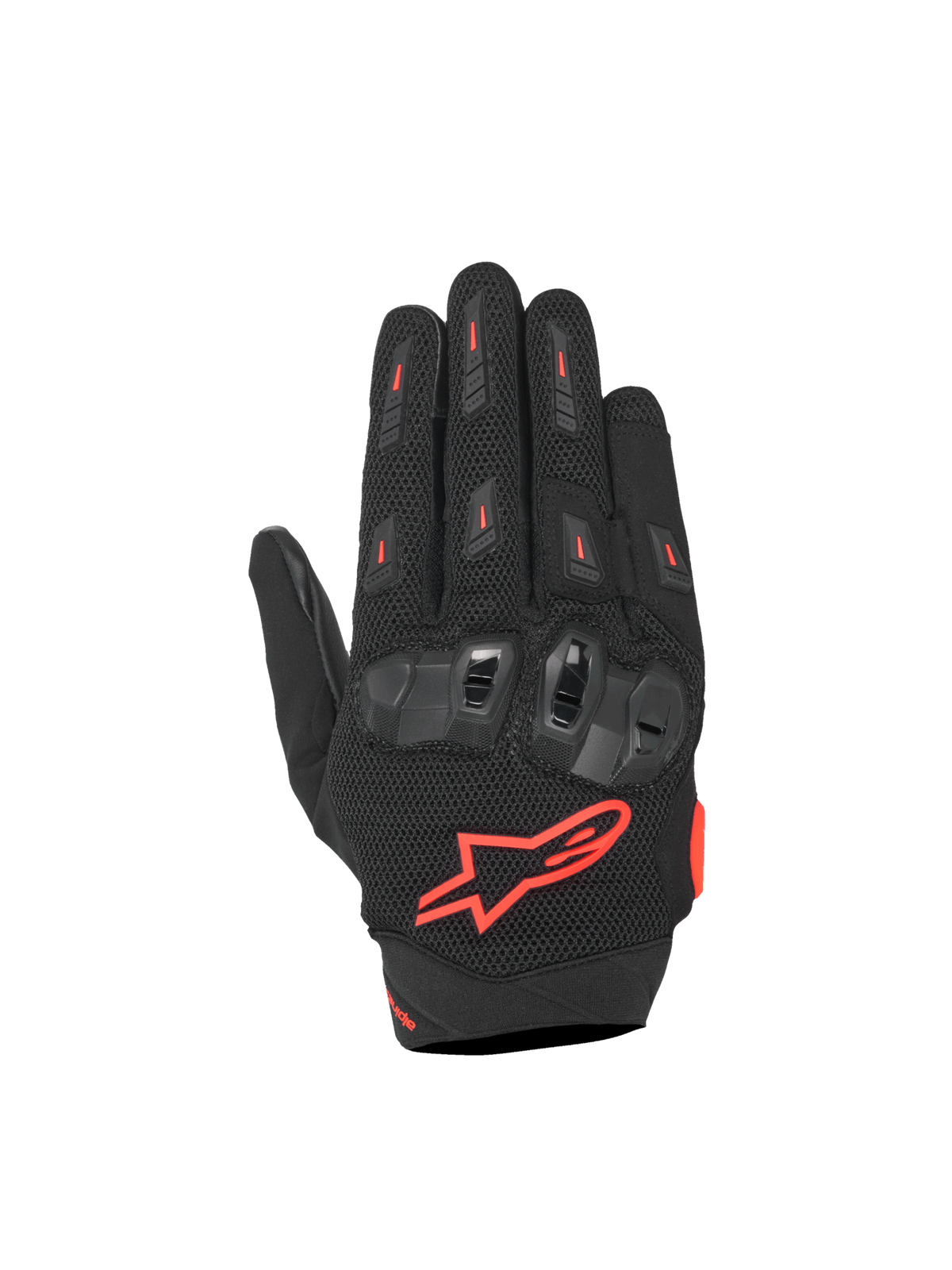 Sp X 5 Air Gloves - Black/Red Fluo - Alpinestars motorcycle gloves, view 1