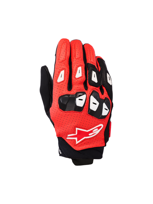 SP X 7 Gloves - Black/Bright Red/White - Alpinestars motorcycle gloves, view 1