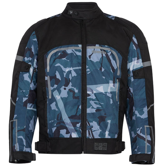 Spada Calgary Textile Jacket - Black / Green Camo - Spada motorcycle jacket, view 1