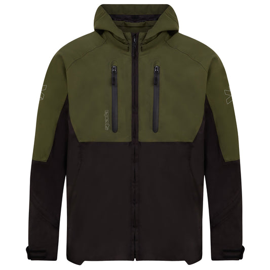 Spada Joe CE Jacket - Black / Green - Spada motorcycle jacket, view 1