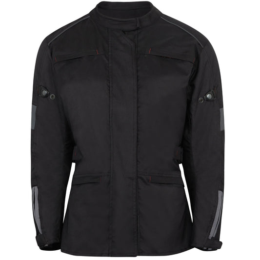 Spada Ladies Barn Q CE Textile Jacket - Black - Spada motorcycle jacket, view 1