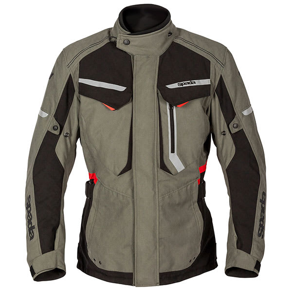Spada Marakech Textile Jacket - Washed Olive - Spada motorcycle jacket, view 1