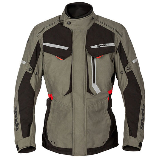Spada Marakech Textile Jacket - Washed Olive - Spada motorcycle jacket, view 1