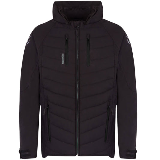 Spada Tino Quilted CE Textile Jacket - Black - Spada motorcycle jacket, view 1