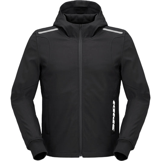 Spidi Hoodie Armour Light CE Textile Jacket - Black - Spidi motorcycle jacket, view 1