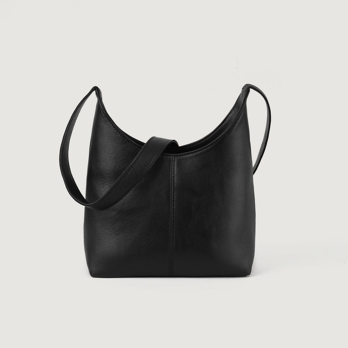 Brex Stefani Black Leather Hobo Bag - black leather hobo bag, view 1